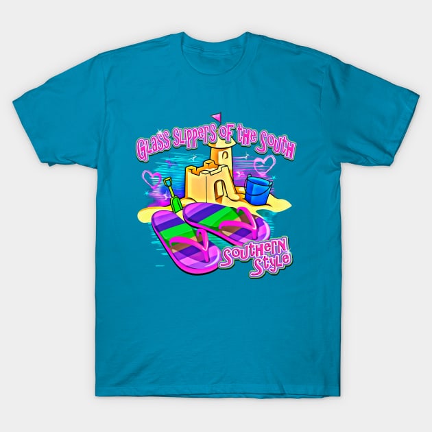 Glass Slippers of the South T-Shirt by Digitanim8tor